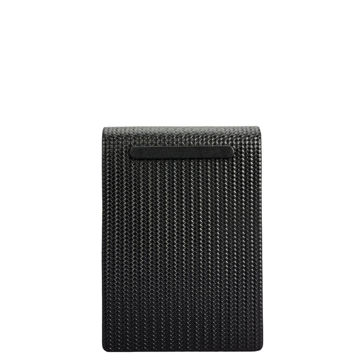 Mat Emboss Leather Notepad - Black