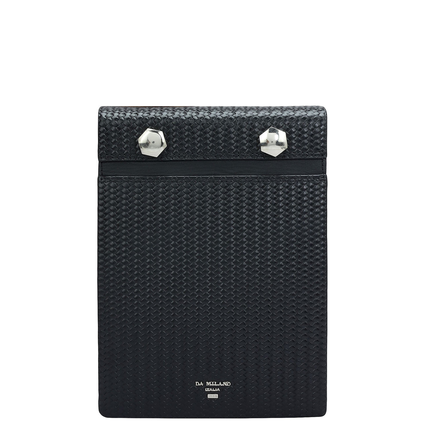 Mat Emboss Leather Notepad - Black
