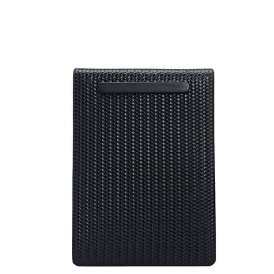 Mat Emboss Leather Notepad - Black
