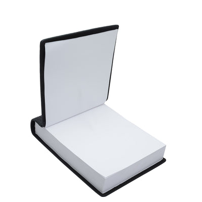 Mat Emboss Leather Notepad - Black