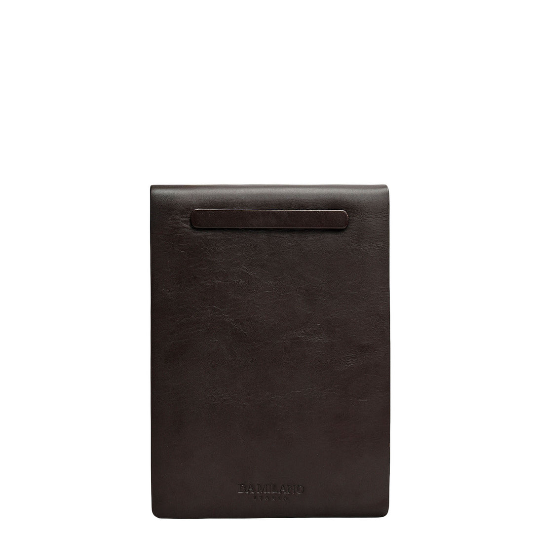 Plain Leather Notepad - Brown