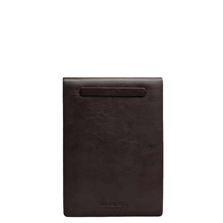 Plain Leather Notepad - Brown