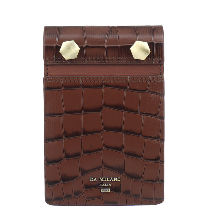 Croco Leather Notepad - Date