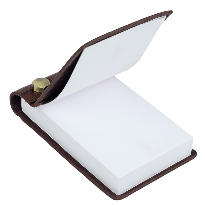 Croco Leather Notepad - Date