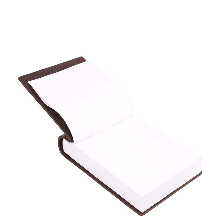 Croco-Texture Notepad - Walnut