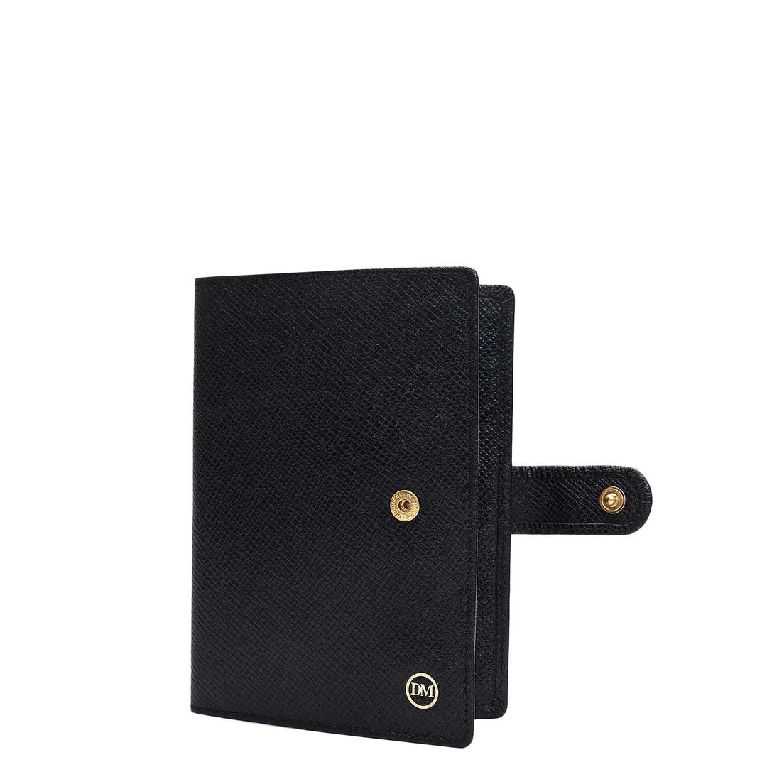 Franzy Leather Passport Case - Black