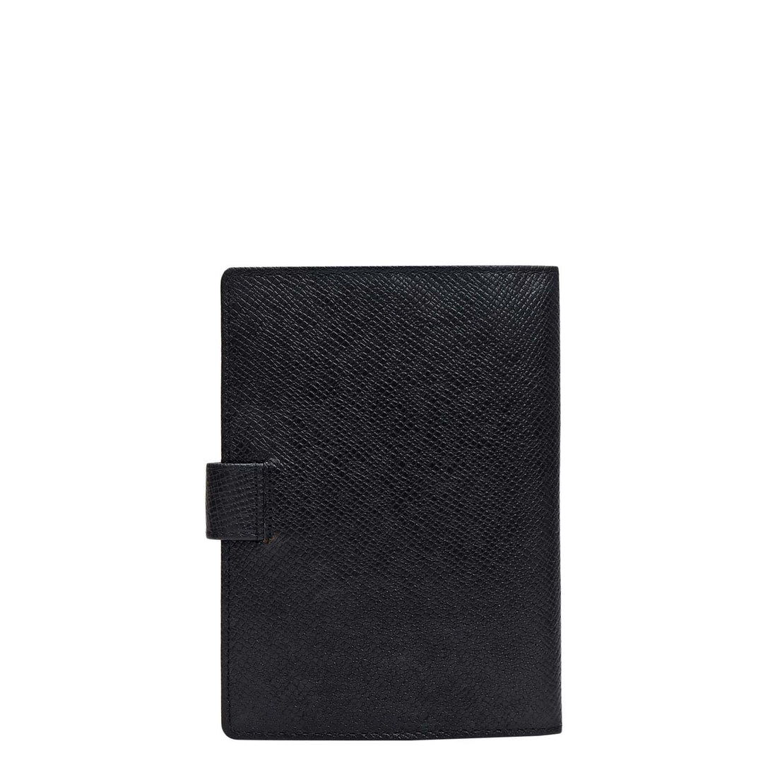 Franzy Leather Passport Case - Black