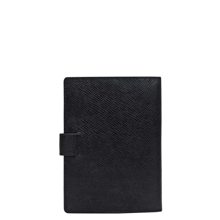 Franzy Leather Passport Case - Black