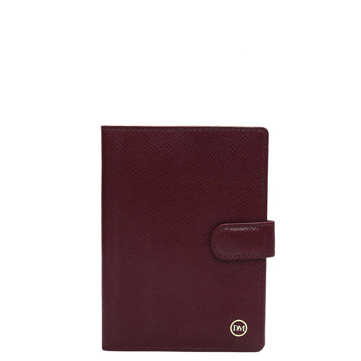 Franzy Leather Passport Case - Blood Stone