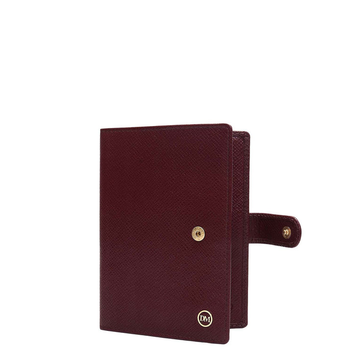 Franzy Leather Passport Case - Blood Stone