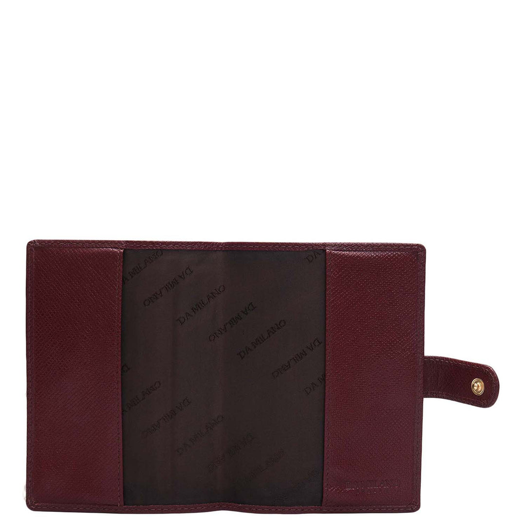 Franzy Leather Passport Case - Blood Stone