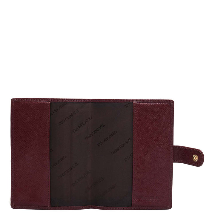 Franzy Leather Passport Case - Blood Stone