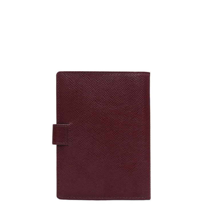 Franzy Leather Passport Case - Blood Stone