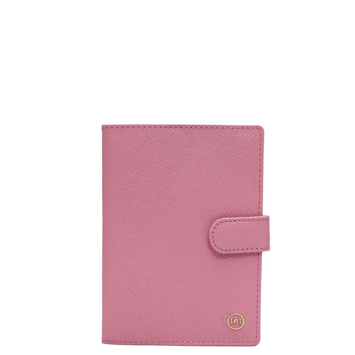 Franzy Leather Passport Case - Pink