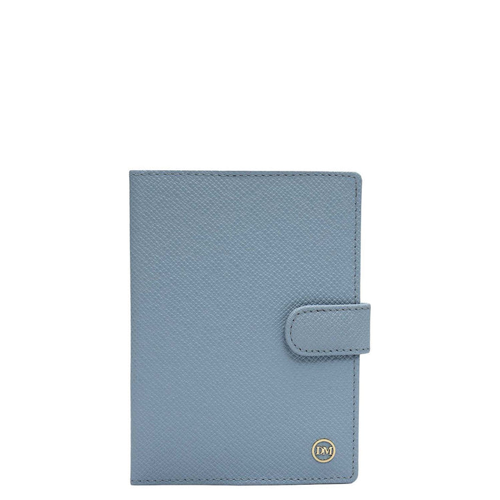 Franzy Leather Passport Case - Sky Blue