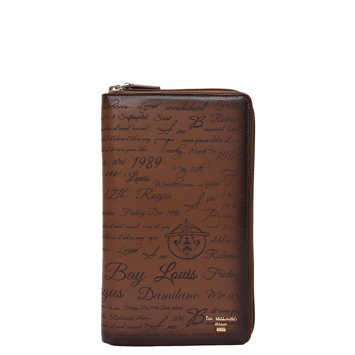 Signato Leather Passport Case - Cognac