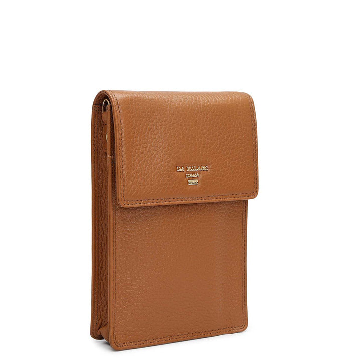Wax Leather Passport Case - Caramel