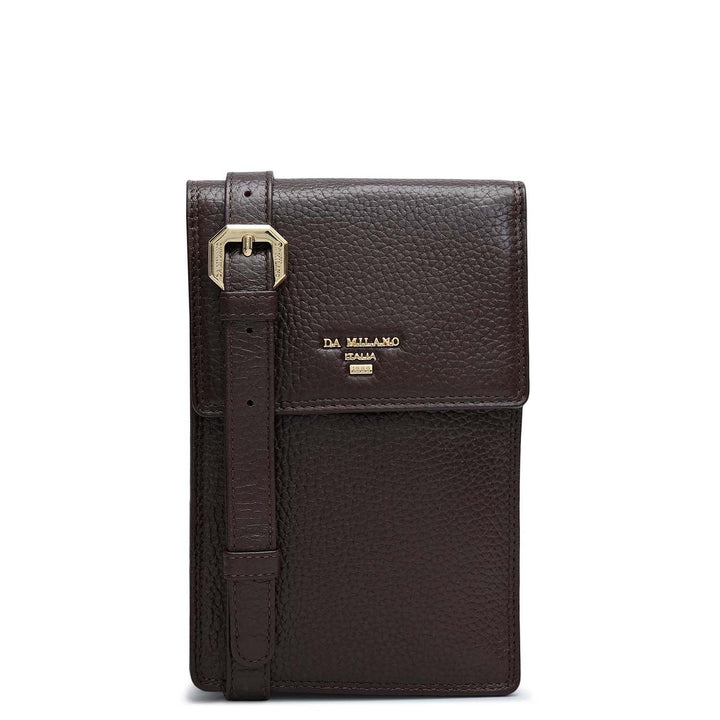 Wax Leather Passport Case - Chocolate