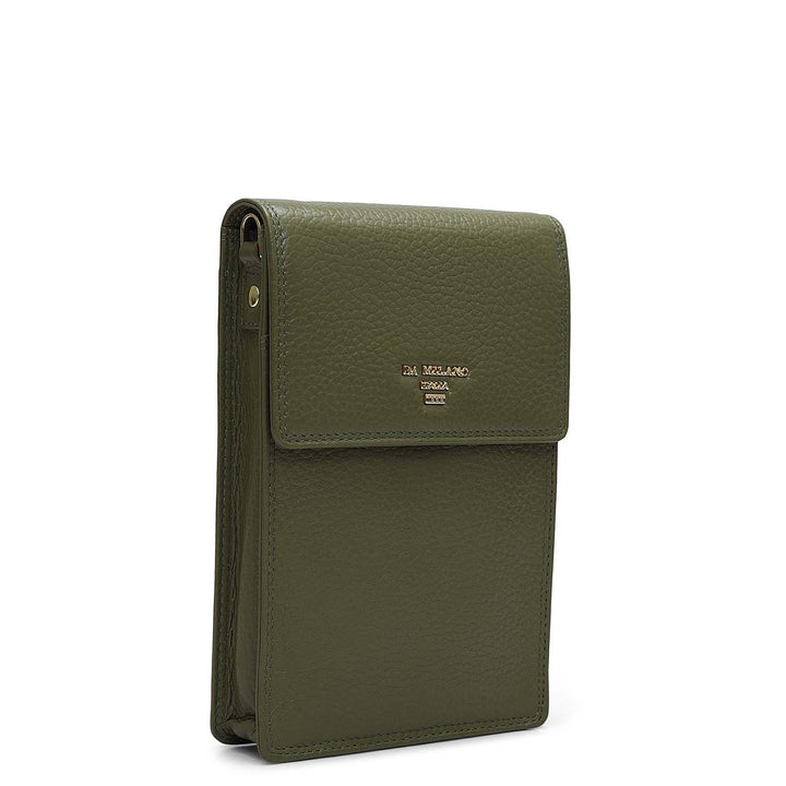 Wax Leather Passport Case - Fern