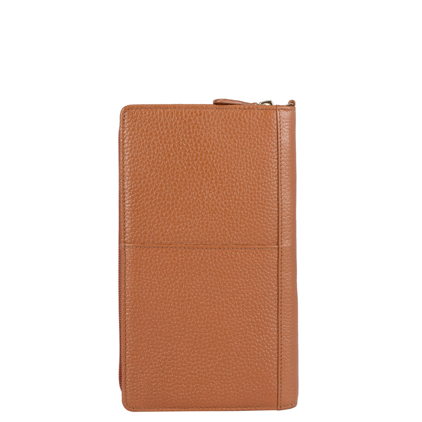 Wax Leather Passport Case - Caramel