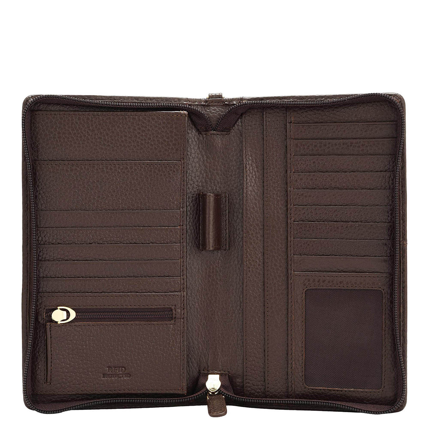 Wax Leather Passport Case - Chocolate