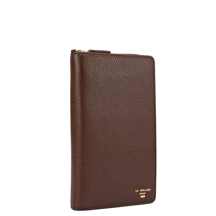 Wax Leather Passport Case - Espresso