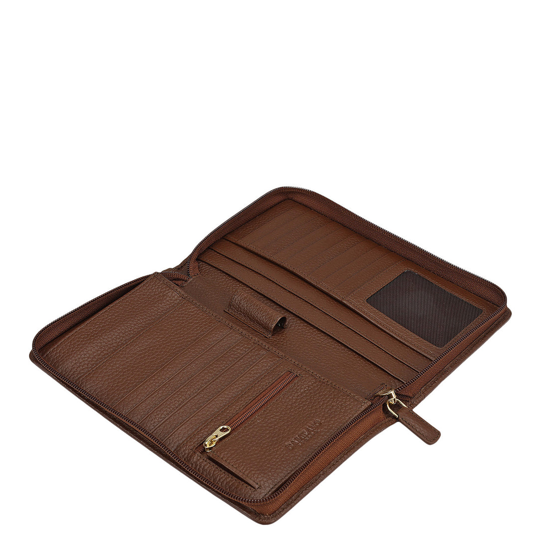 Wax Leather Passport Case - Espresso