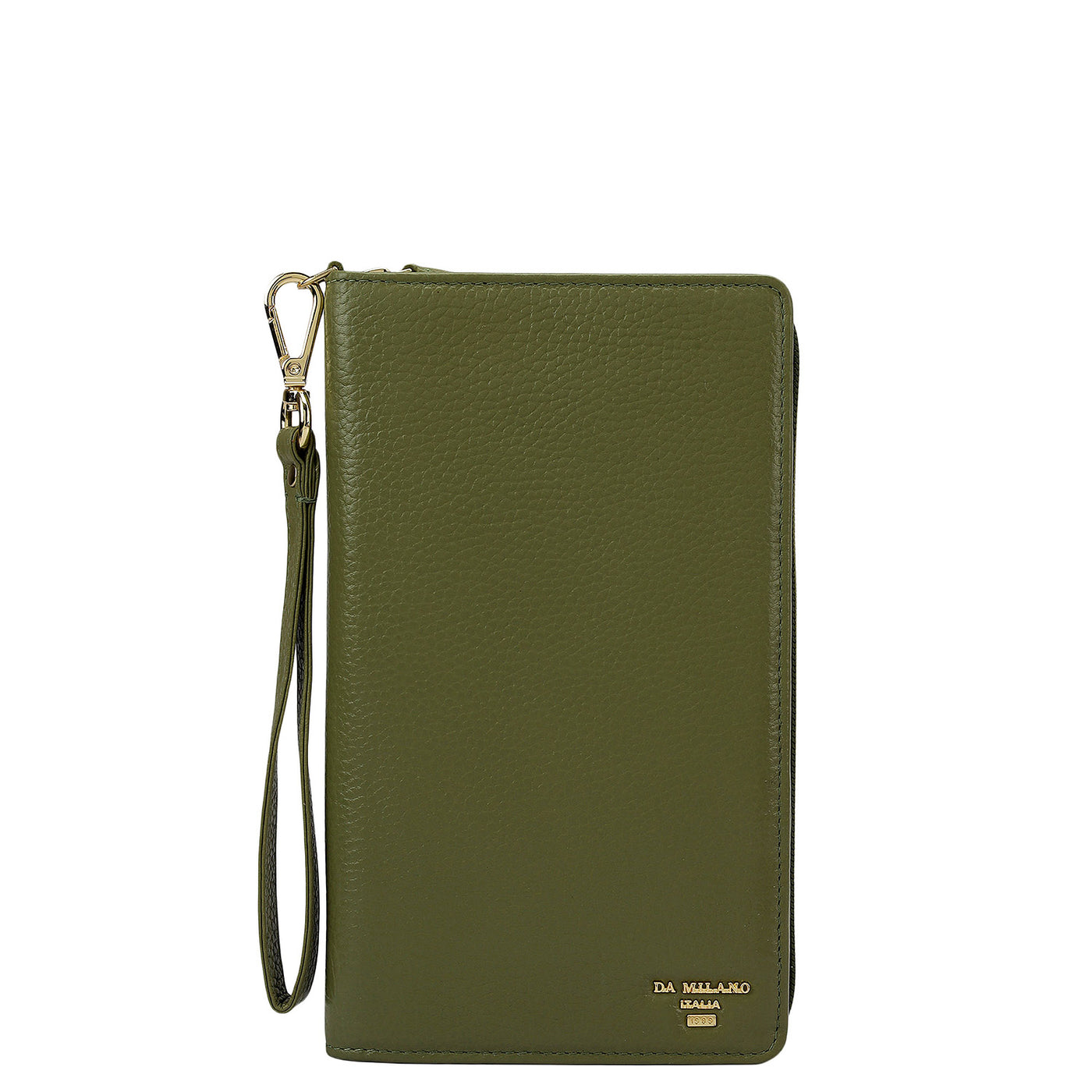 Wax Leather Passport Case - Fern