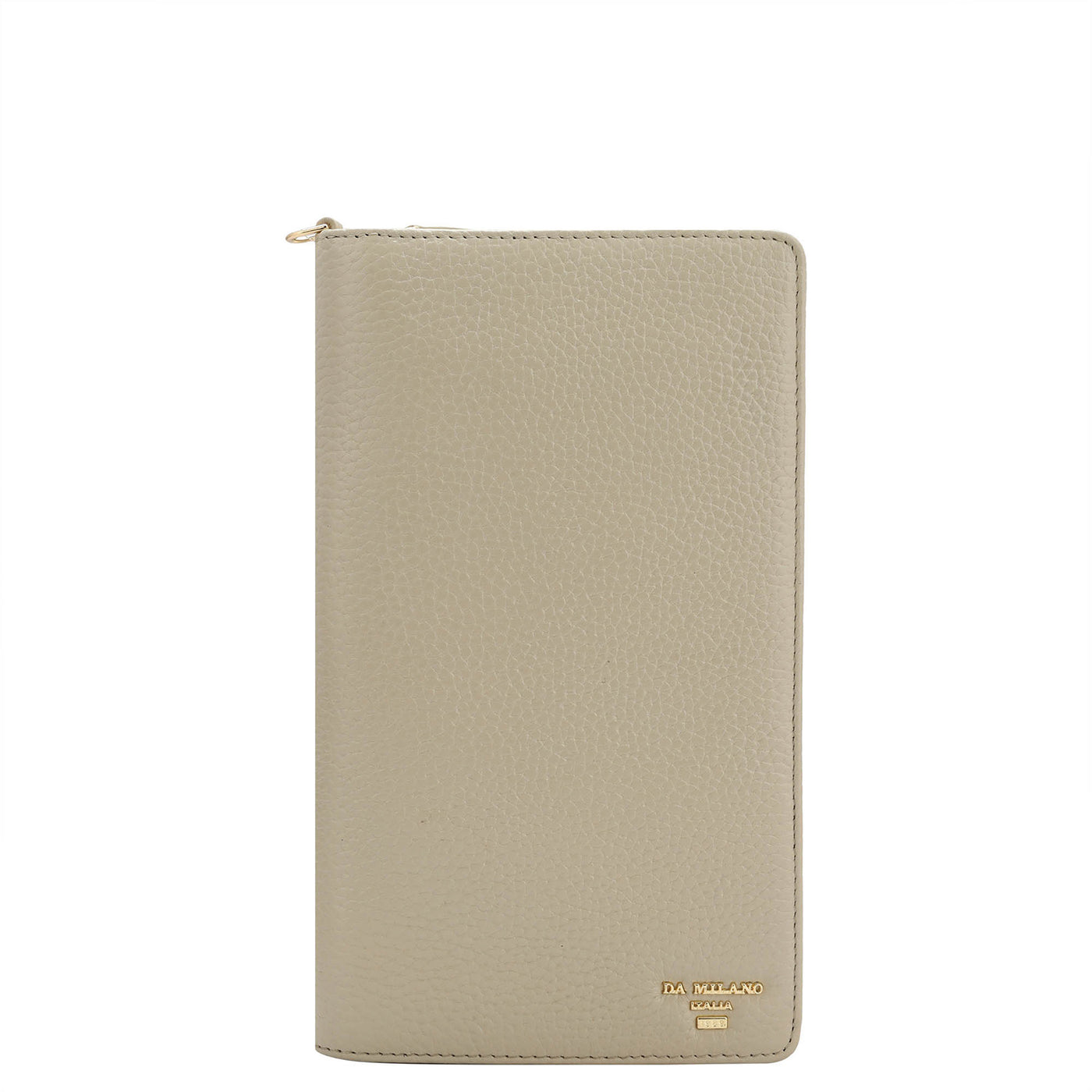Wax Leather Passport Case - Ivory