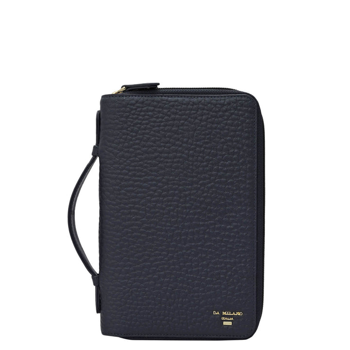 Bub Leather Passport Case - Navy