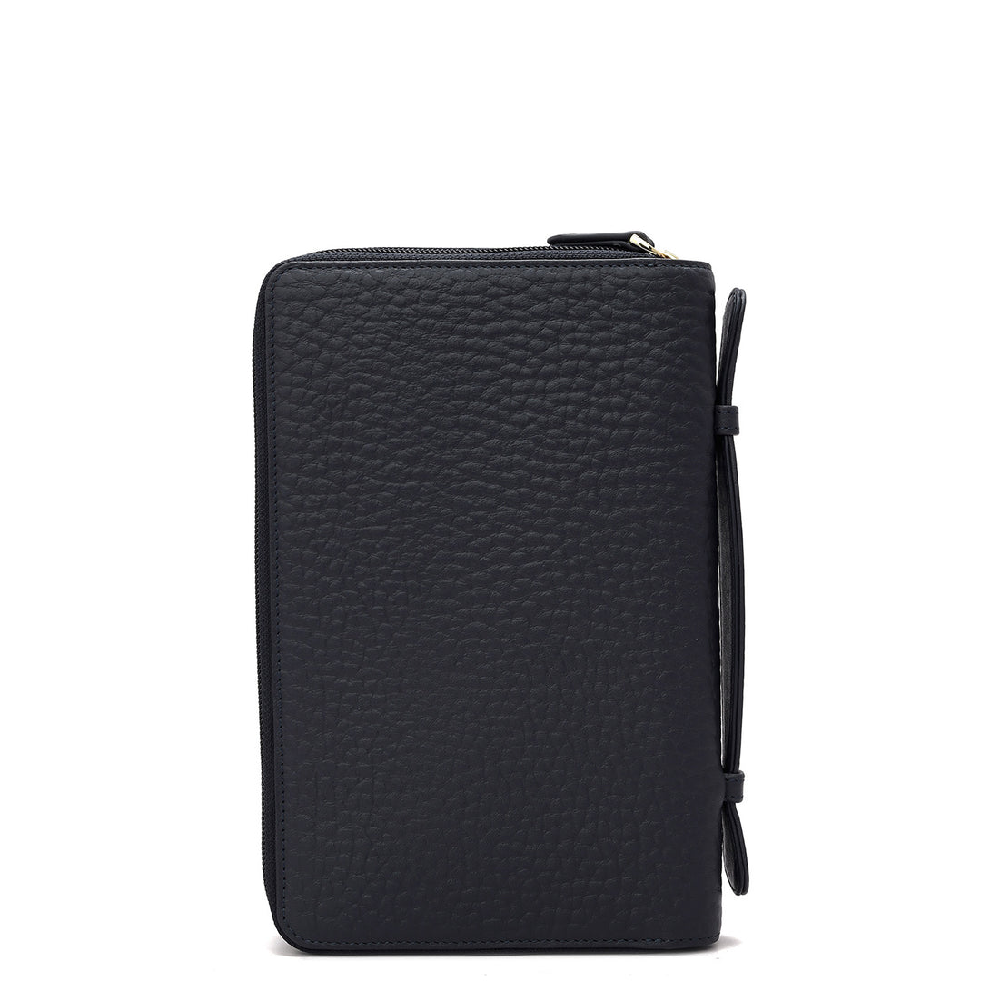 Bub Leather Passport Case - Navy