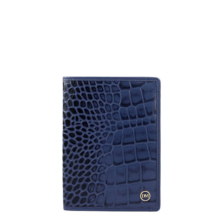 Croco Leather Passport Case - Stardust