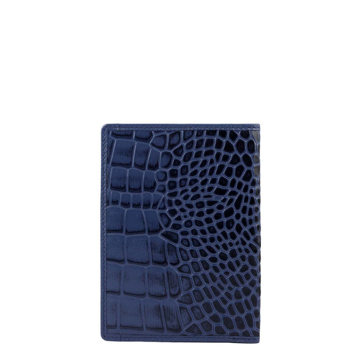 Croco Leather Passport Case - Stardust