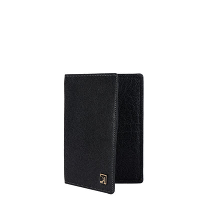 Elephant Pattern Leather Passport Case - Dark Blue