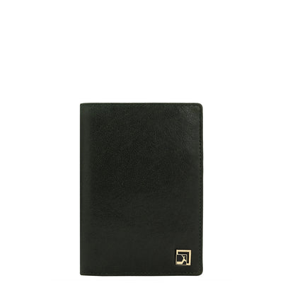 Elephant Pattern Leather Passport Case - Green