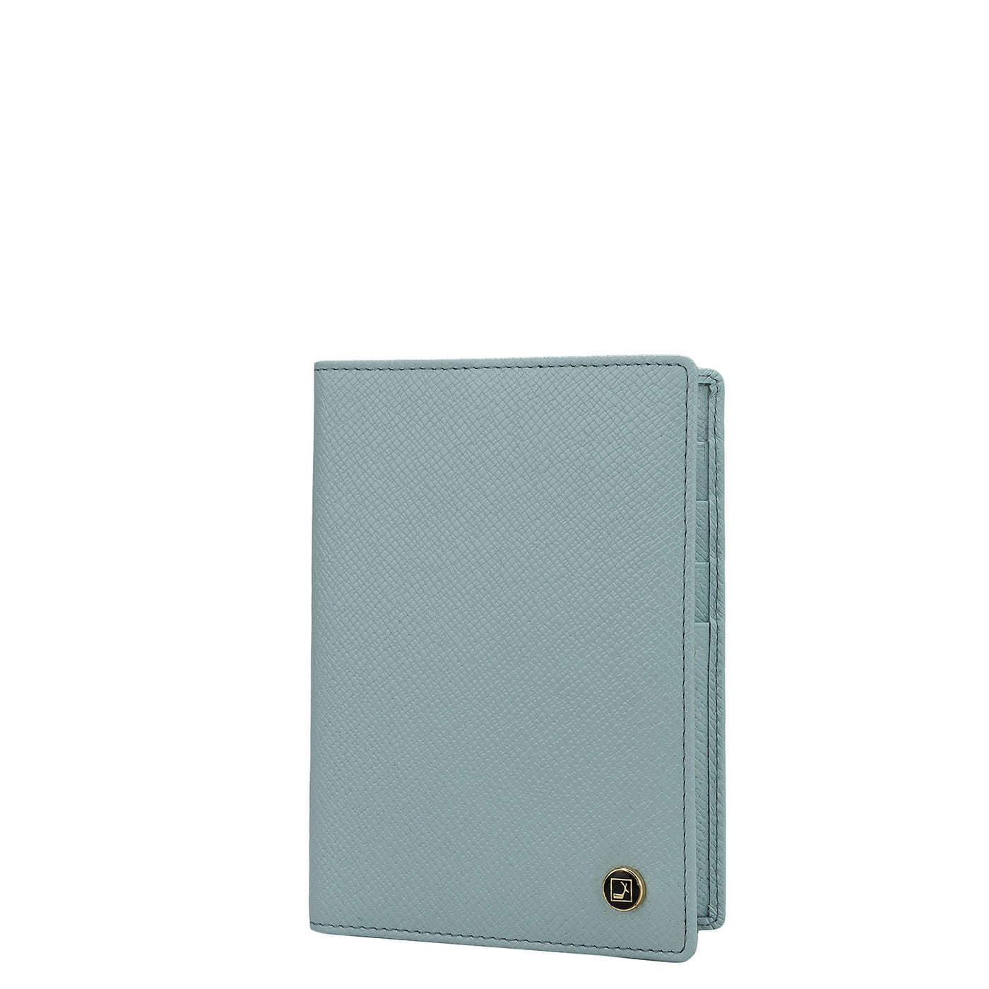 Franzy Leather Passport Case - Cloud Blue