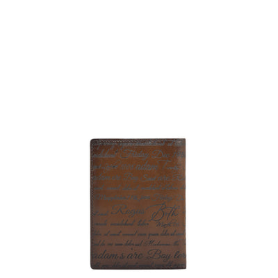 Signato Leather Passport Case - Cognac