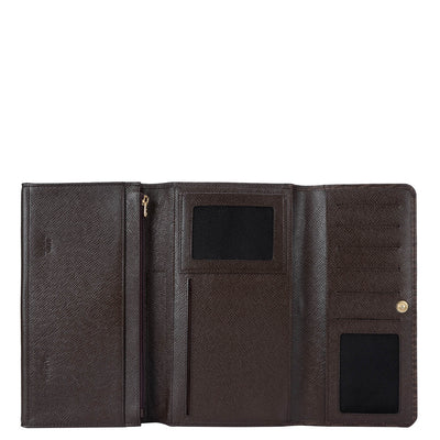 Monogram Franzy Leather Passport Case - Oak