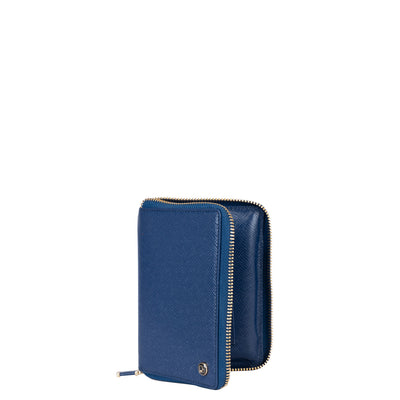 Franzy Leather Passport Case - Patriot Blue