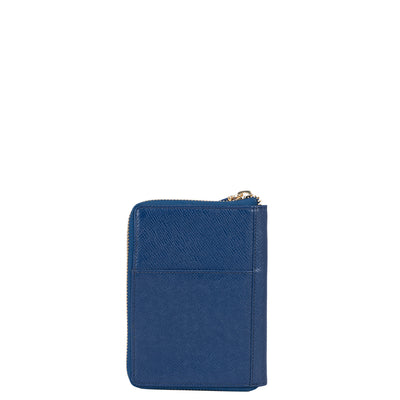 Franzy Leather Passport Case - Patriot Blue
