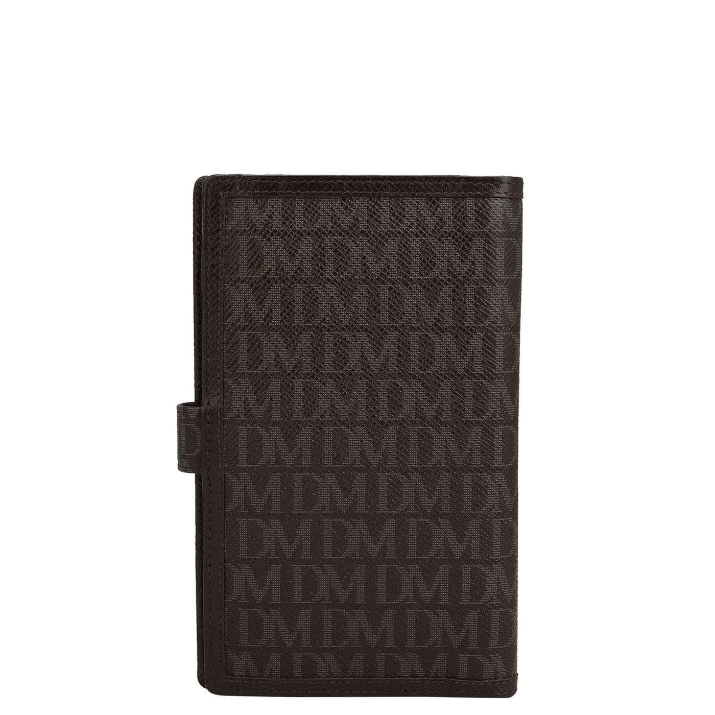 Monogram Franzy Leather Passport Case - Chocolate