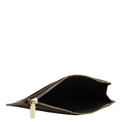 Franzy Leather Passport Case - Military Green & Date