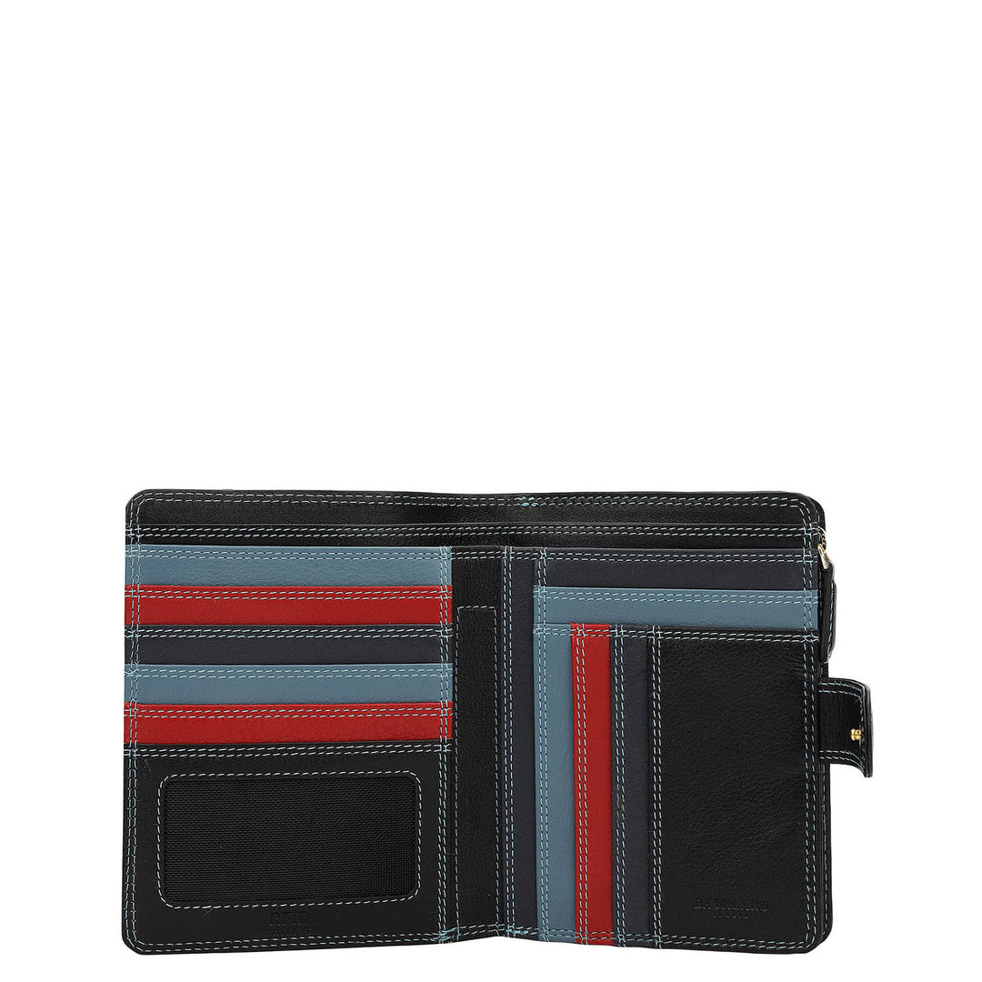 Prisme Passport Case (M)- Navy & Sky Blue