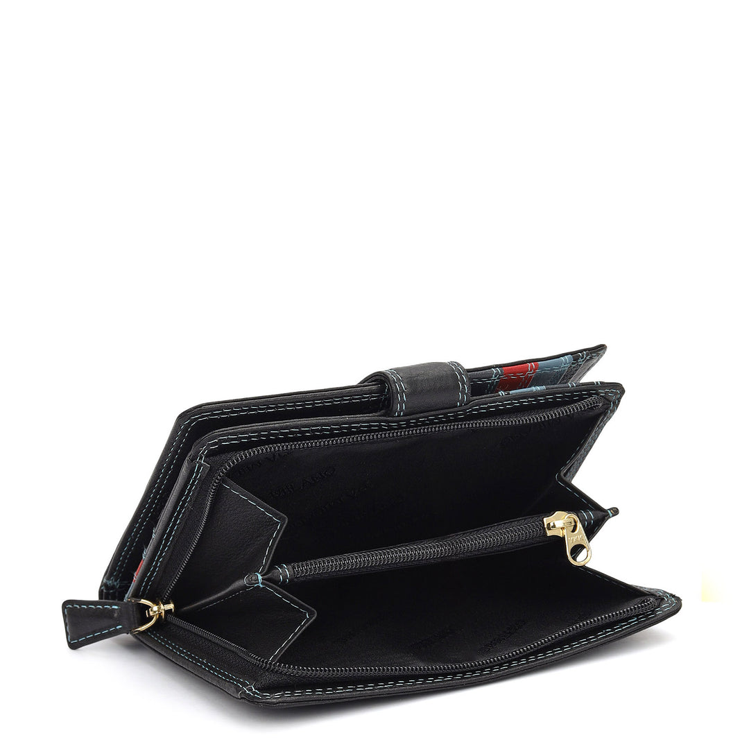 Prisme Passport Case (M)- Navy & Sky Blue