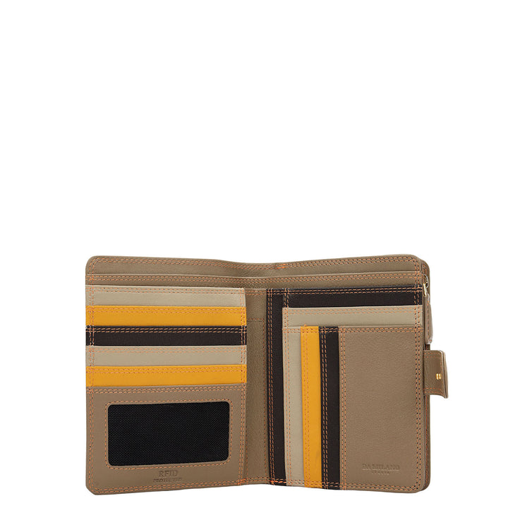 Prisme Passport Case (M)- Navy & Sky Blue