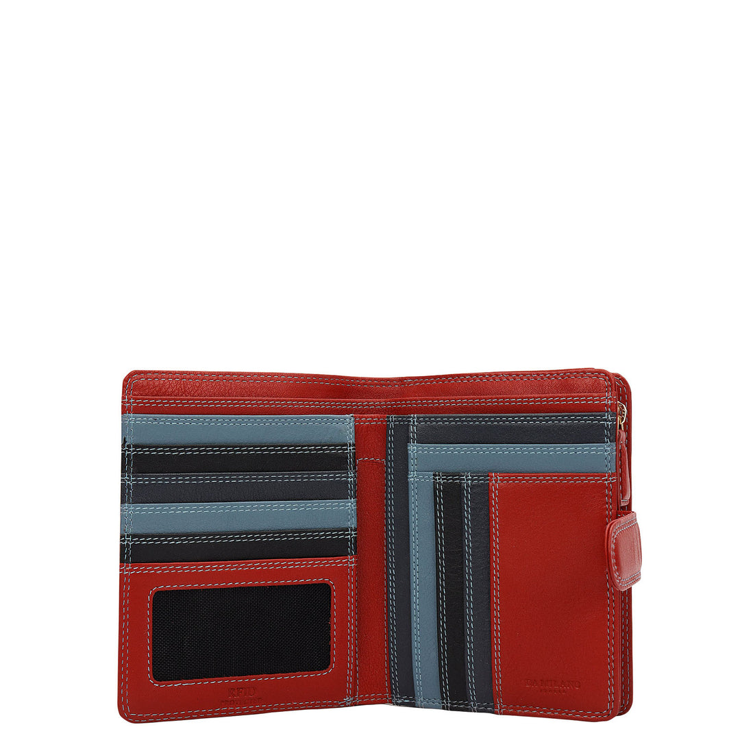 Prisme Passport Case (M)- Navy & Sky Blue