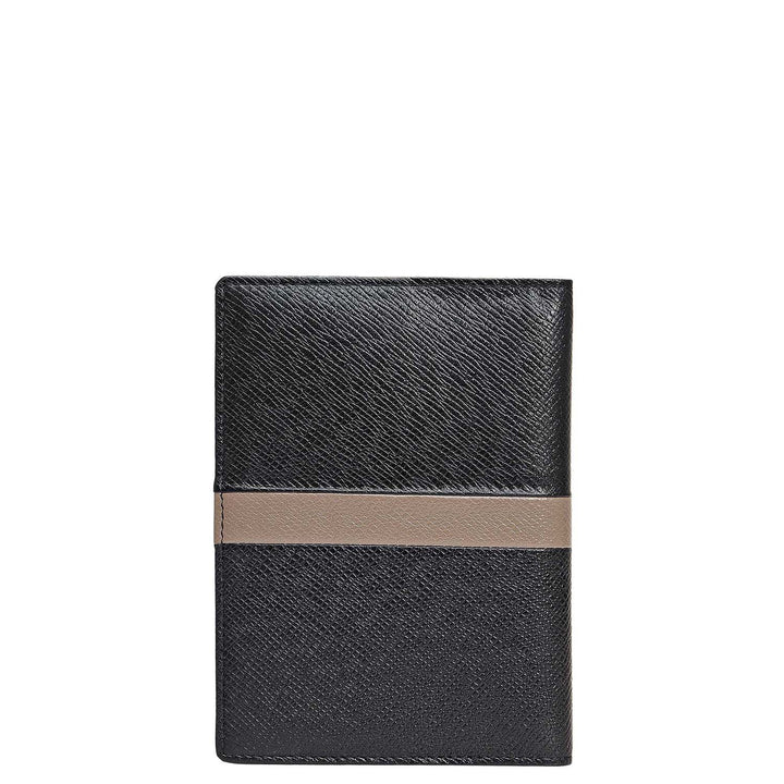 Franzy Leather Passport Case - Black
