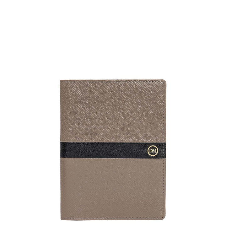 Franzy Leather Passport Case - Smoke Grey