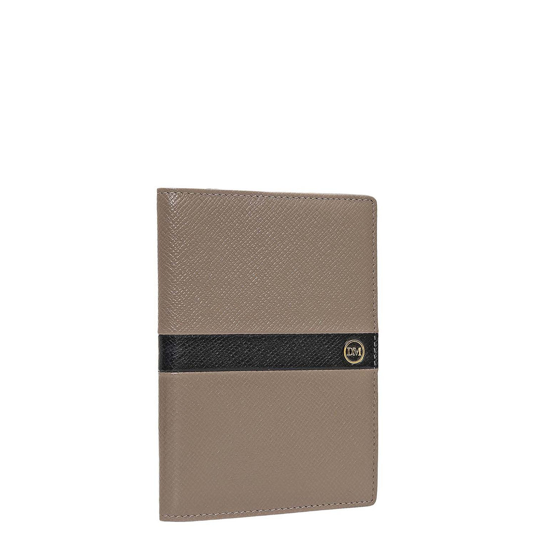 Franzy Leather Passport Case - Smoke Grey