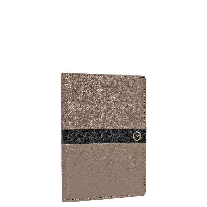 Franzy Leather Passport Case - Smoke Grey